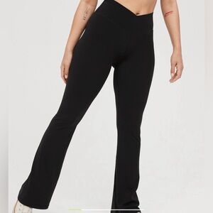 Aerie Crossover Flare Leggings